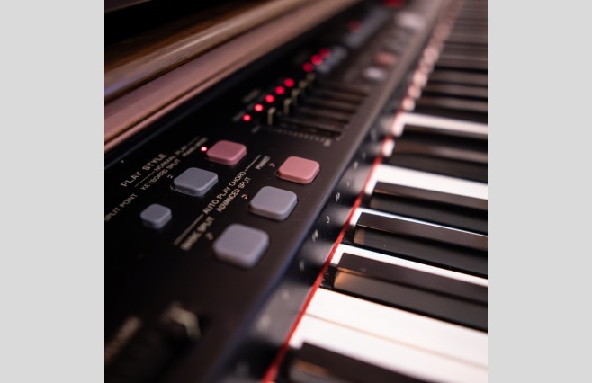 Used Technics SX-PR350 Satin Mahogany Digital Piano Complete Package (SN:891D3689) - Image 9